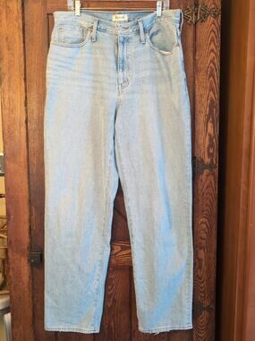 Madewell Women's Baggy Straight Jeans Light Indigo Wash Women's Size 31